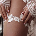 Load image into Gallery viewer, woman wearing hayze bridal lace garter