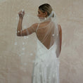 Load image into Gallery viewer, woman wearing hayze bridal petal veil