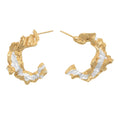 Load image into Gallery viewer, gold and silver hoop earrings