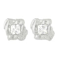Load image into Gallery viewer, Jaqi White Sapphire Argenti Bridal Earrings, Recycled Silver