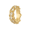 Load image into Gallery viewer, Mara White Sapphire Bridal Ring, 18ct Gold Plated and Recycled Silver
