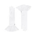 Load image into Gallery viewer, Cornelia James white ballerina tulle satin bridal gloves