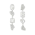 Load image into Gallery viewer, Sammi White Sapphire Bridal Earrings, Recycled Silver