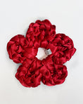 Load image into Gallery viewer, flower bridal scrunchie in red
