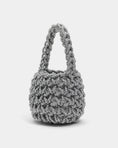Load image into Gallery viewer, hive metallic bridal handbag in silver
