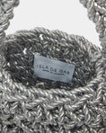 Load image into Gallery viewer, hive metallic bridal handbag in silver