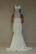 Load image into Gallery viewer, woman wearing hayze bridal hair bow
