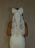 Load image into Gallery viewer, woman wearing hayze bridal hair bow
