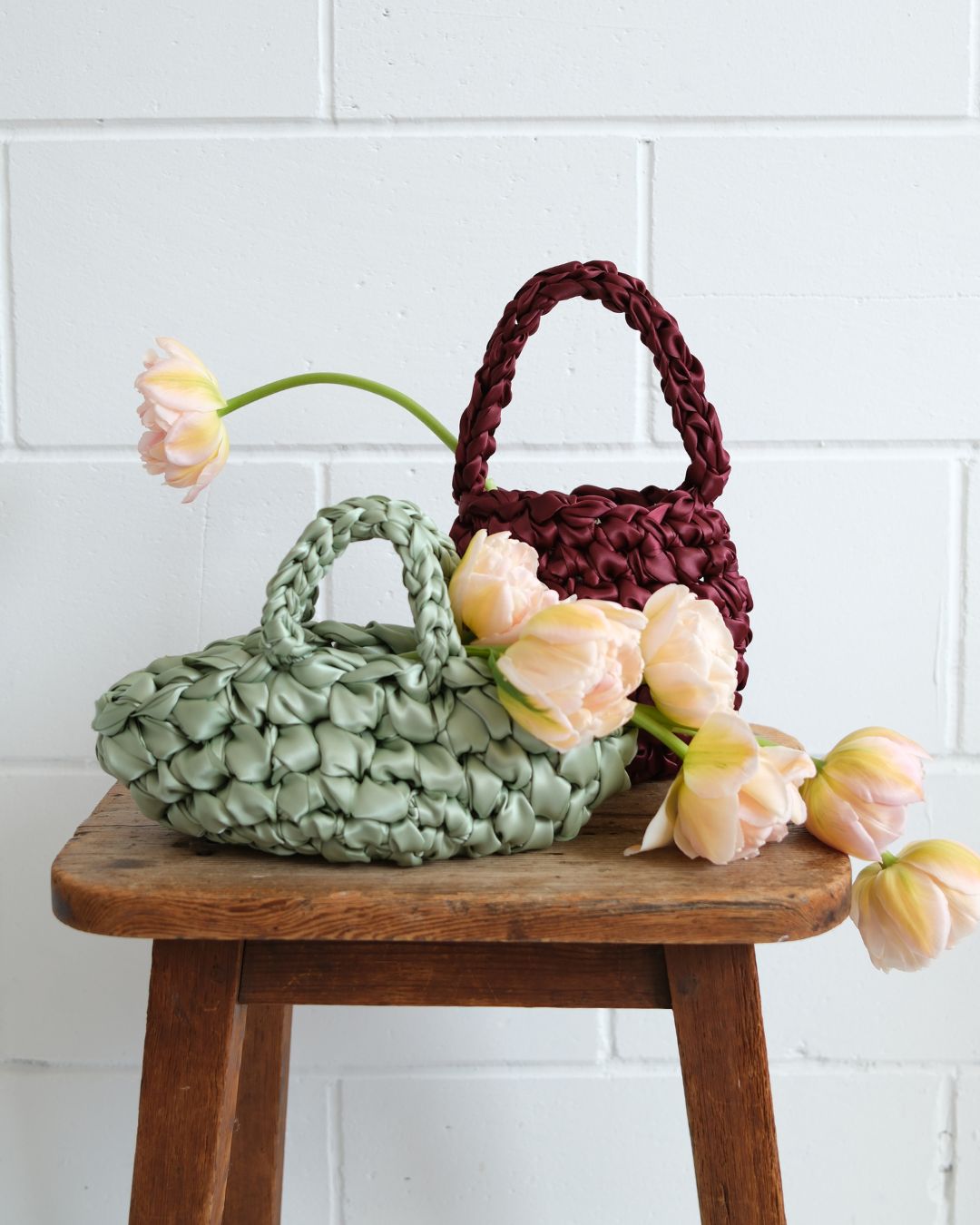 Hive Handmade Bridal Bag, Burgundy
