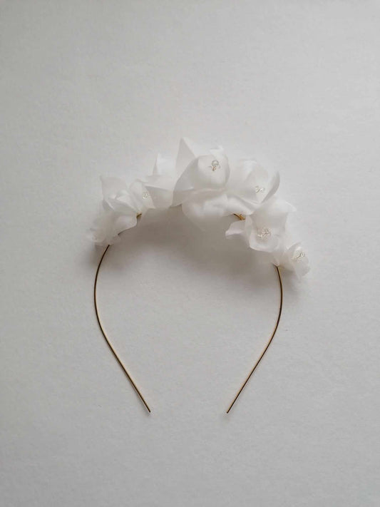 Amarnam silk bridal headband