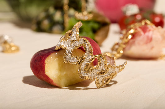 Abiline Bangle, 18ct Gold Plated and Recycled Silver