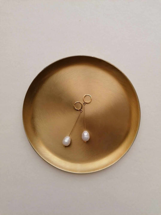 Amarnam ador pearl bridal earrings