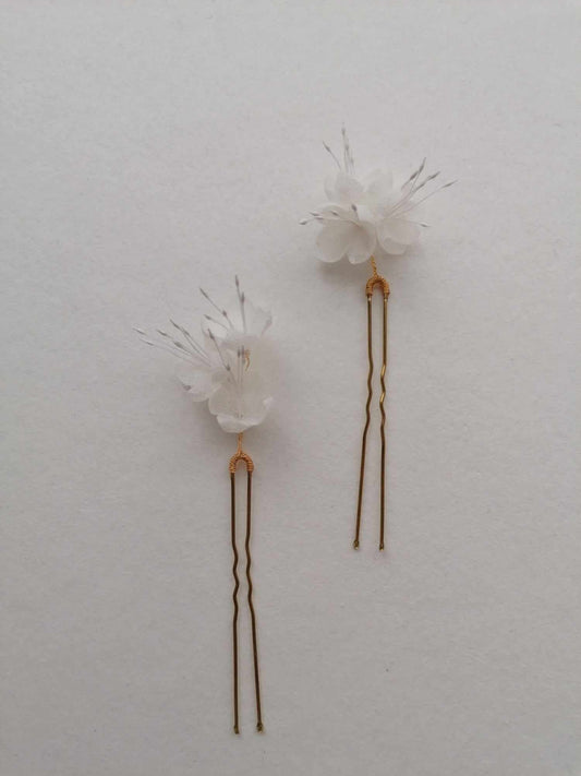 Amarnam silk bridal hair pins