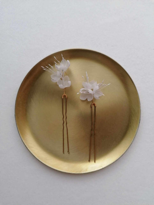 Amarnam silk bridal hair pins