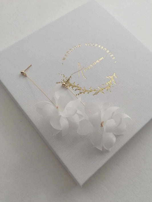 Amarnam silk bridal earrings