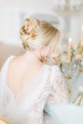 Load image into Gallery viewer, bride wearing Amarnam bridal hair comb ble no.6
