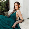 Load image into Gallery viewer, woman wearing Cornelia James bridal gloves
