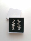 Load image into Gallery viewer, Amarnam silk bridal earrings

