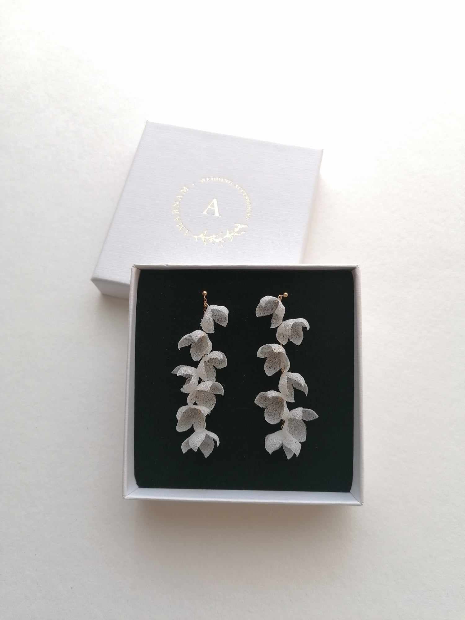 Amarnam silk bridal earrings