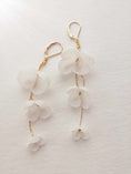 Load image into Gallery viewer, Amarnam dacope silk flower bridal earrings
