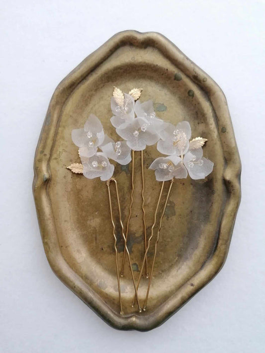Amarnam silk bridal hair pins