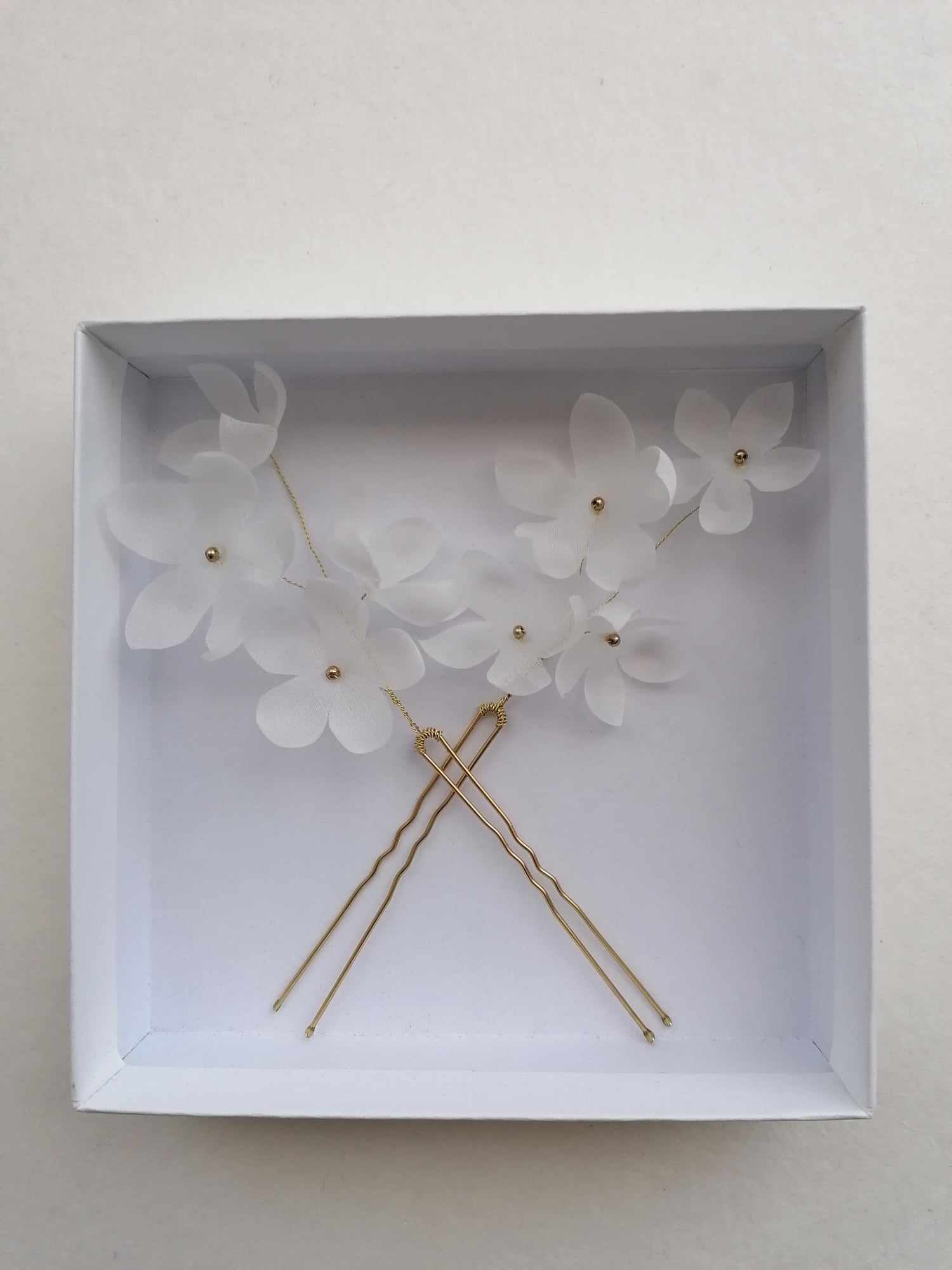 Amarnam silk bridal hair pins