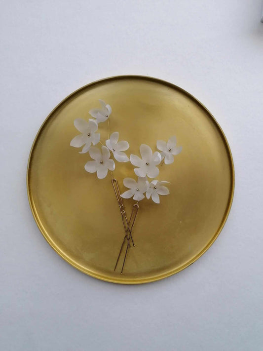 Amarnam silk ghior bridal hair pins