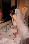 Load image into Gallery viewer, woman wearing hayze bridal veil
