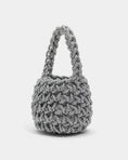 Load image into Gallery viewer, hive metallic bridal handbag in silver
