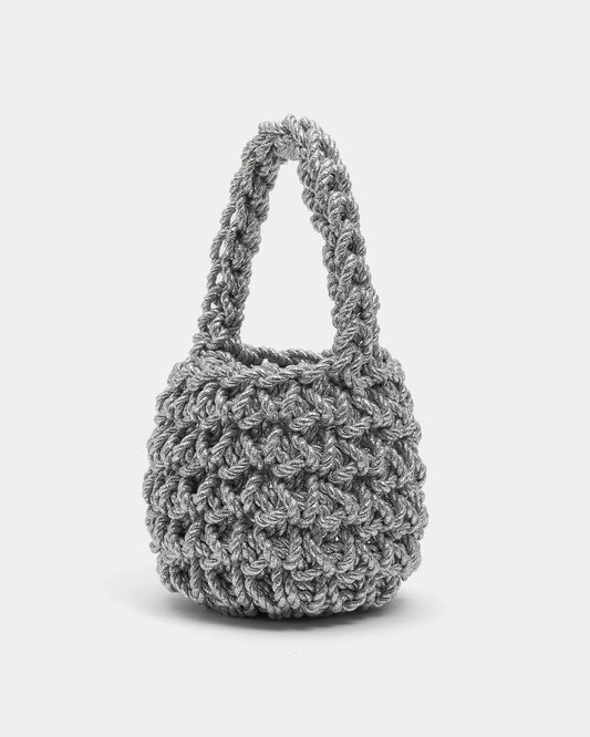 hive metallic handbag in silver
