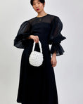 Load image into Gallery viewer, woman wearing Hive handbag in bright white
