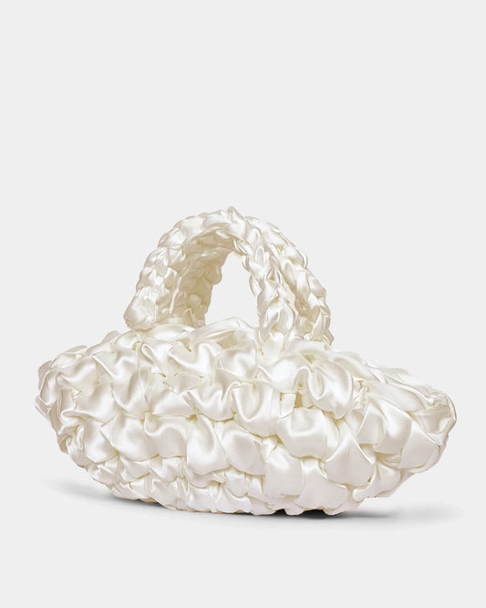 nest bridal handbag in white 