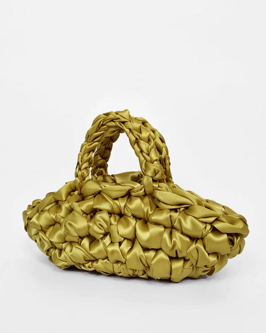 nest handbag in olive green