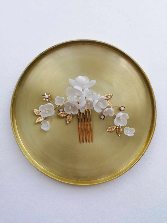 Amarnam silk bridal hair comb