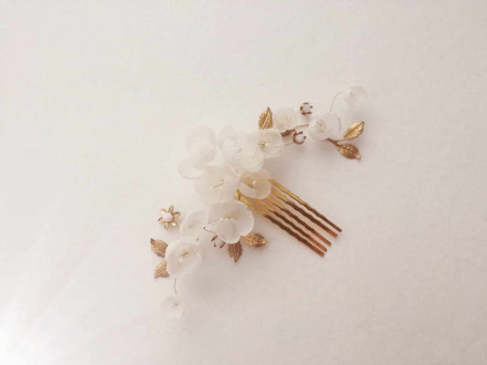 Amarnam silk bridal hair comb