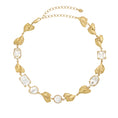 Load image into Gallery viewer, Mea White Sapphire Bridal Necklace, 18ct Gold Plated and Recycled Silver
