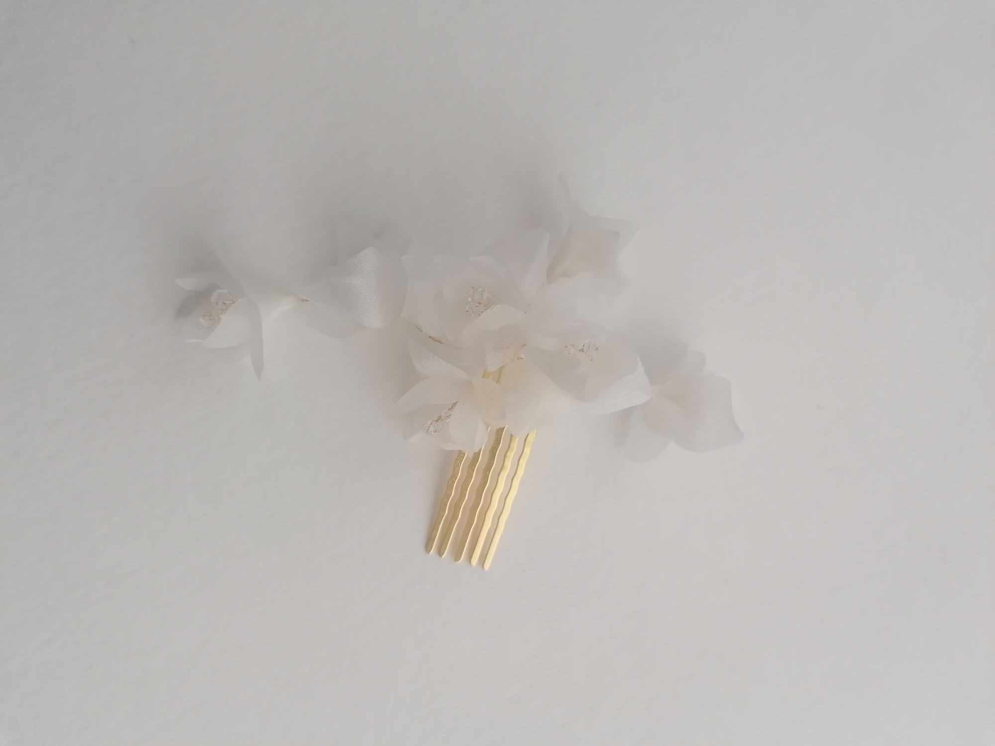 Amarnam silk bridal hair comb