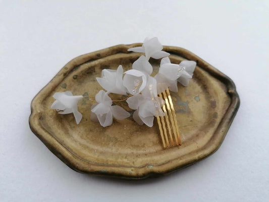 Amarnam silk bridal hair comb