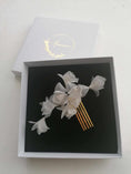 Load image into Gallery viewer, Amarnam silk bridal hair comb
