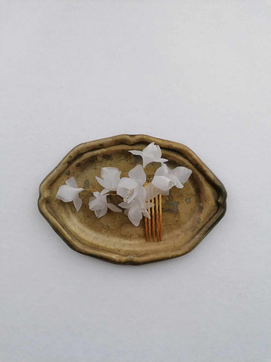 Amarnam silk bridal hair comb