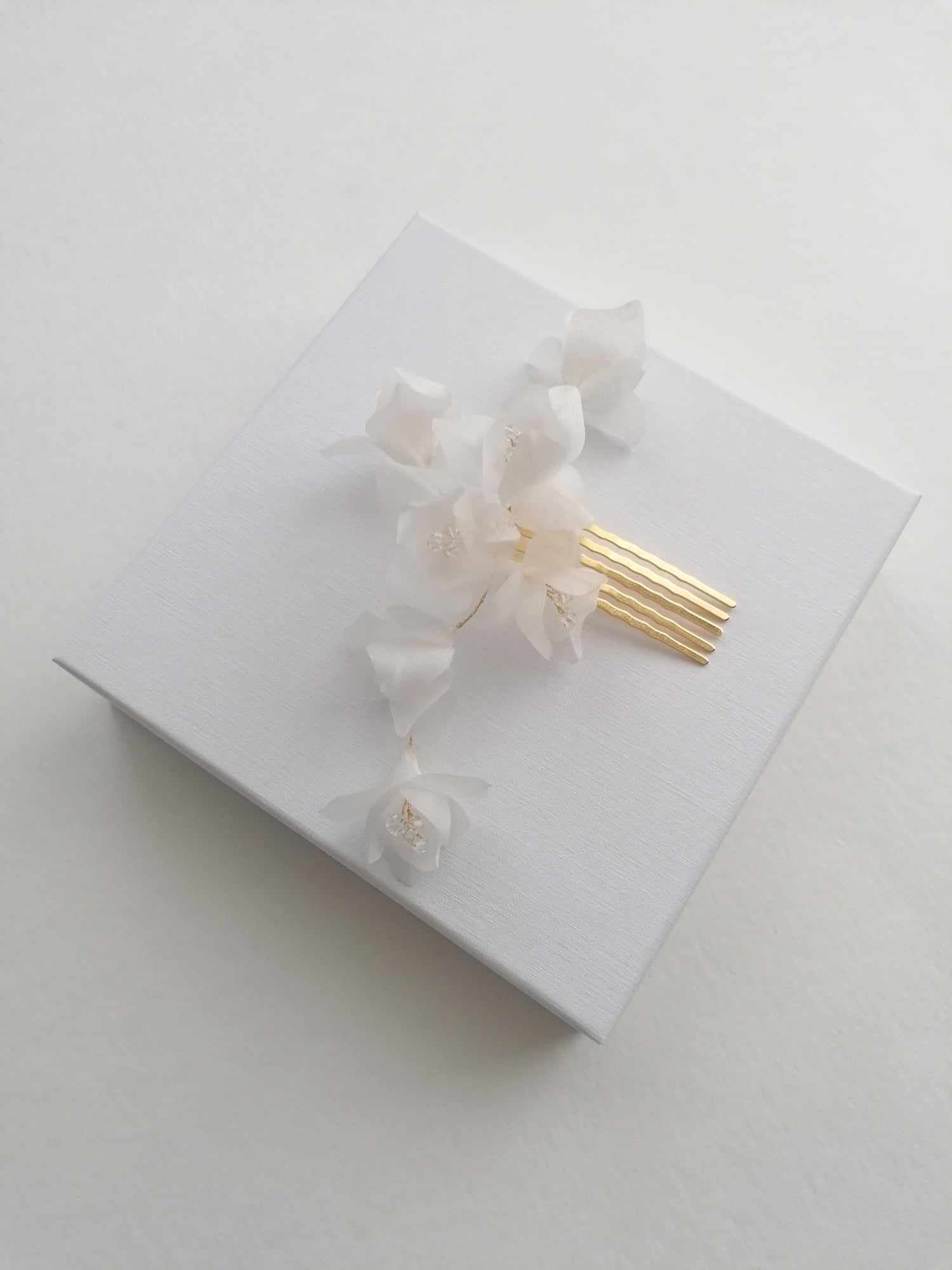 Amarnam silk bridal hair comb