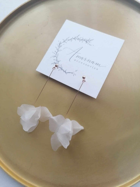 Amarnam silk bridal earrings