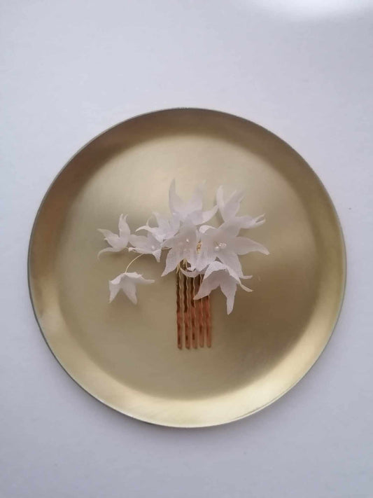 Amarnam silk bridal hair comb