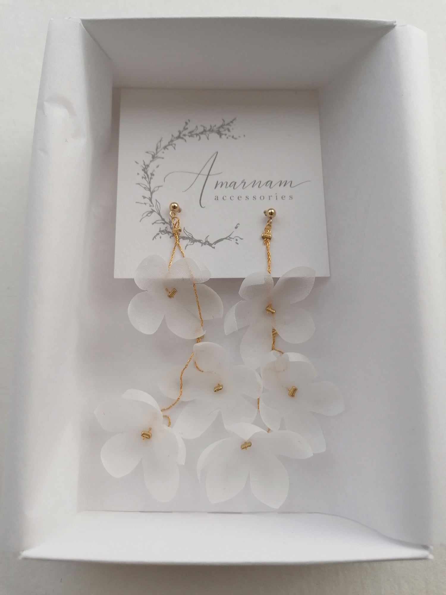 Amarnam silk bridal earrings