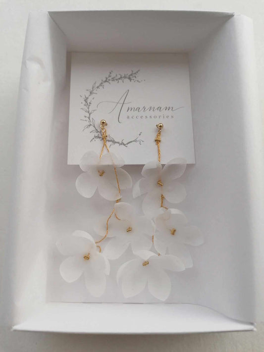 Amarnam silk bridal earrings