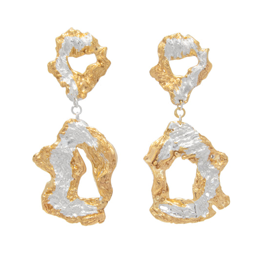 Saorsa Bridal Earrings, 18ct Gold Plated and Recycled Silver