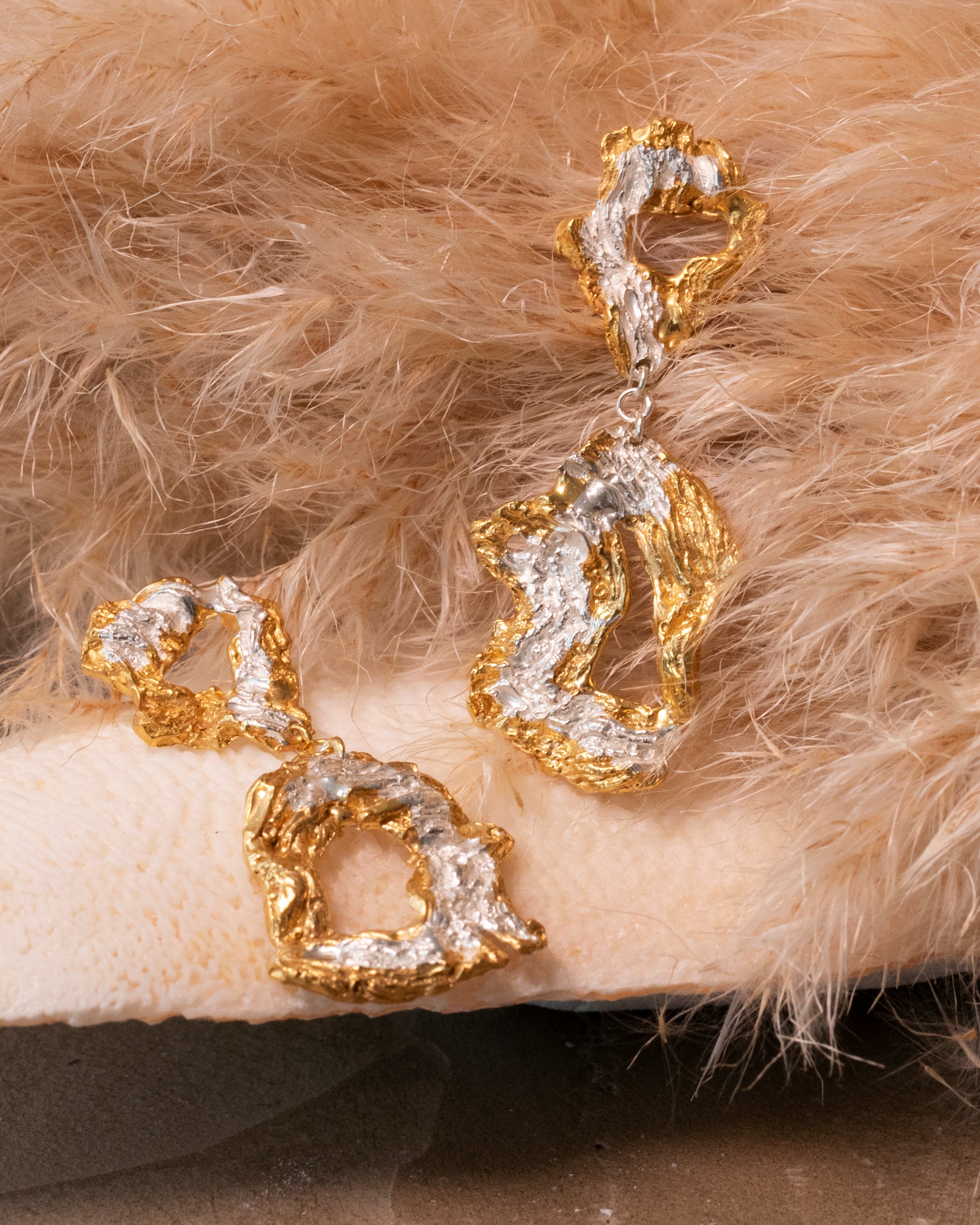 Saorsa Bridal Earrings, 18ct Gold Plated and Recycled Silver