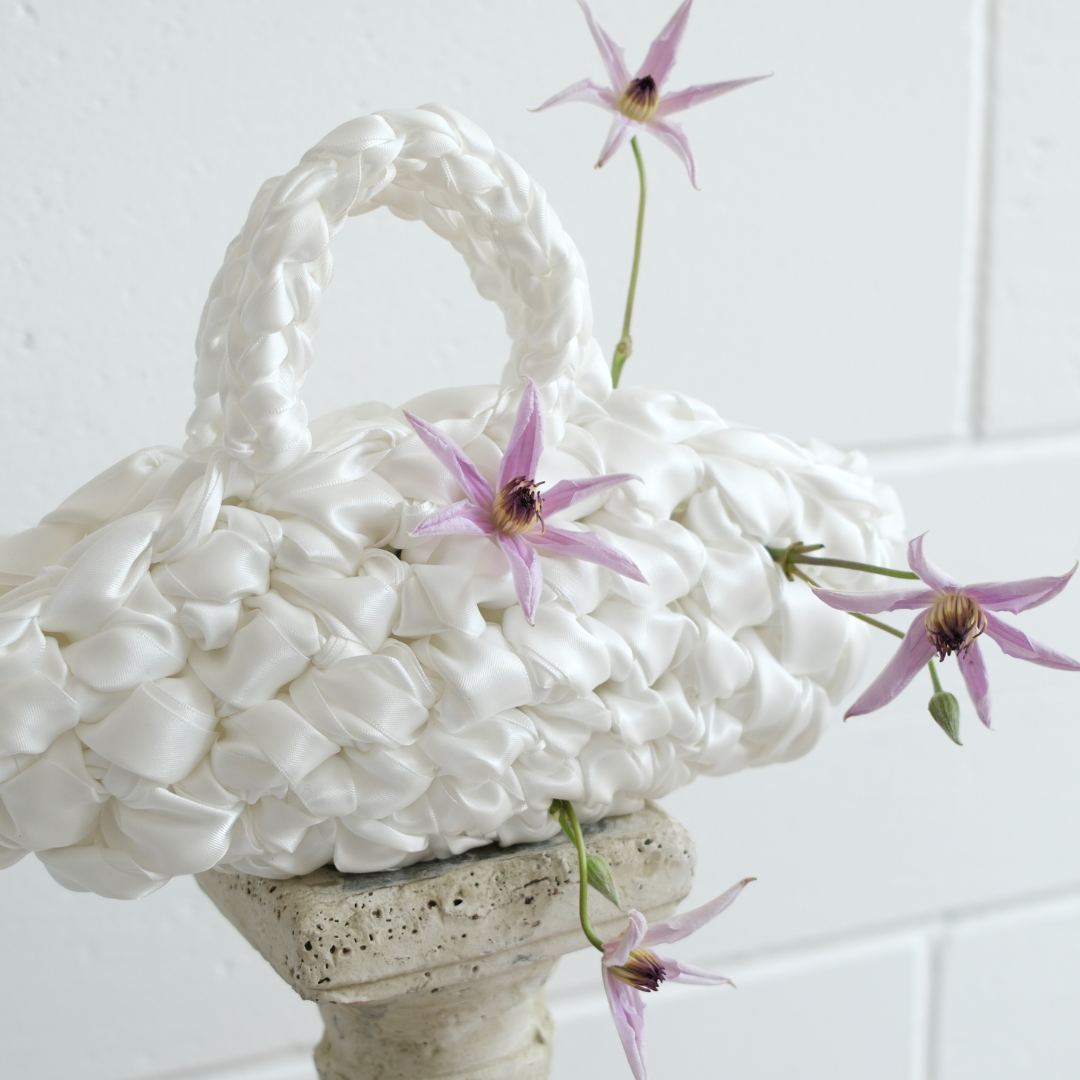 Nest Handmade Bridal Bag, White
