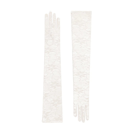 Anastacia Bridal Lace Opera Glove, Ivory
