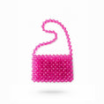 Load image into Gallery viewer, Pink beaded bridal handbag on a white background
